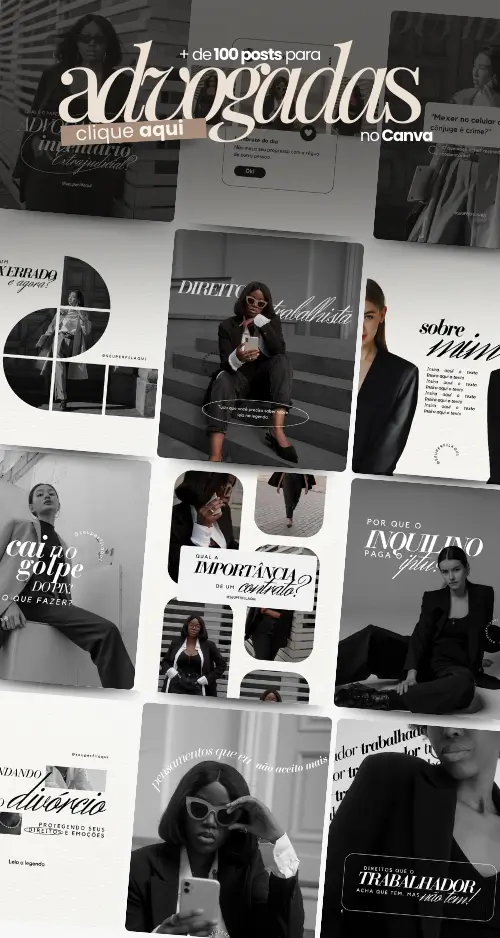 Pacote de Posts para Advogadas