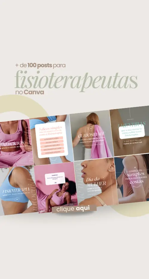 Pacote de Posts para Fisioterapeutas