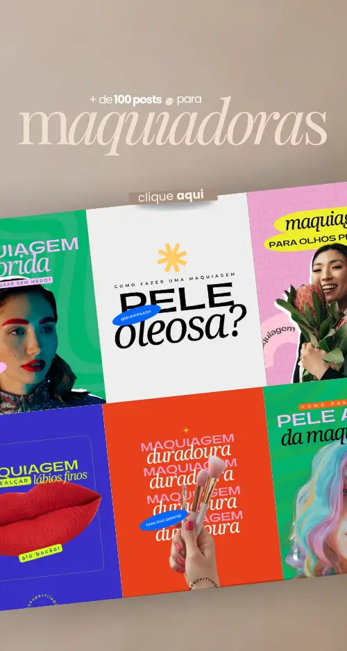 Pacote de Posts para Maquiadoras